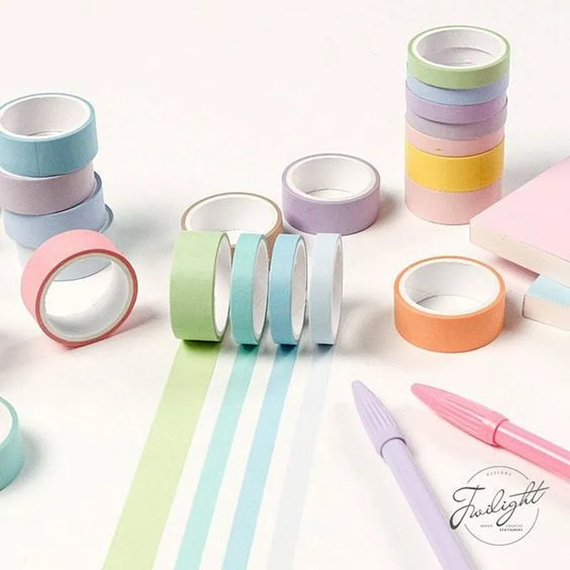 Recycled Self Adhesive DIY Waterproof Paper Sticker Decorative Custom Printing Make Cute Washi Tape