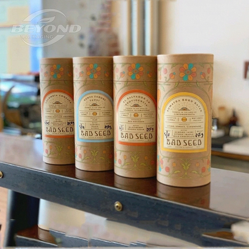 Manufacturer Eco Friendly Food Grade Recycled Round Shape Gift Paper Box for Loose Leaf Tea Packaging