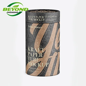 Biodegradable Food Cardboard Tea/Cpffee Cans Custom Printing Paper Tube for 50g Herbal Loose Tea Packaging