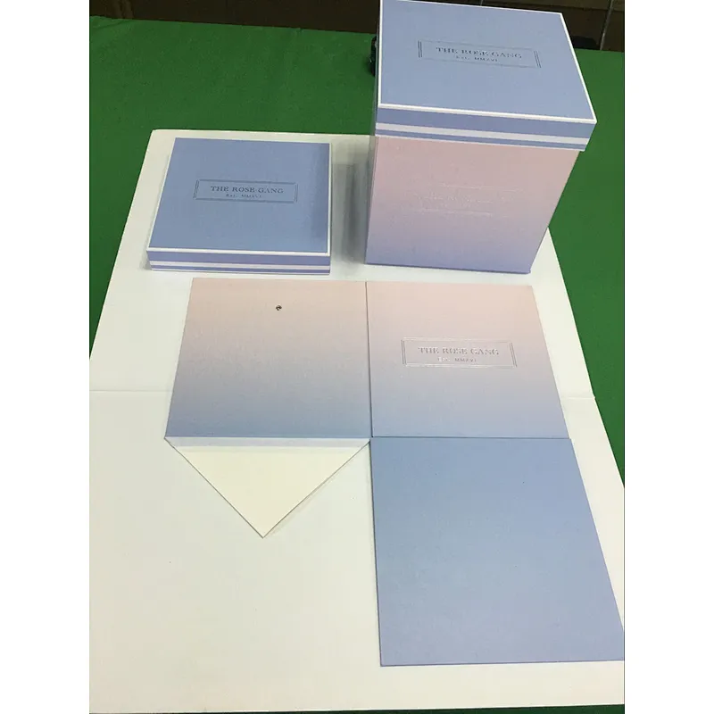 Biodegradable Black Square Custom Size Design Card Paper Box For Cosmetics Food Gift Packaging