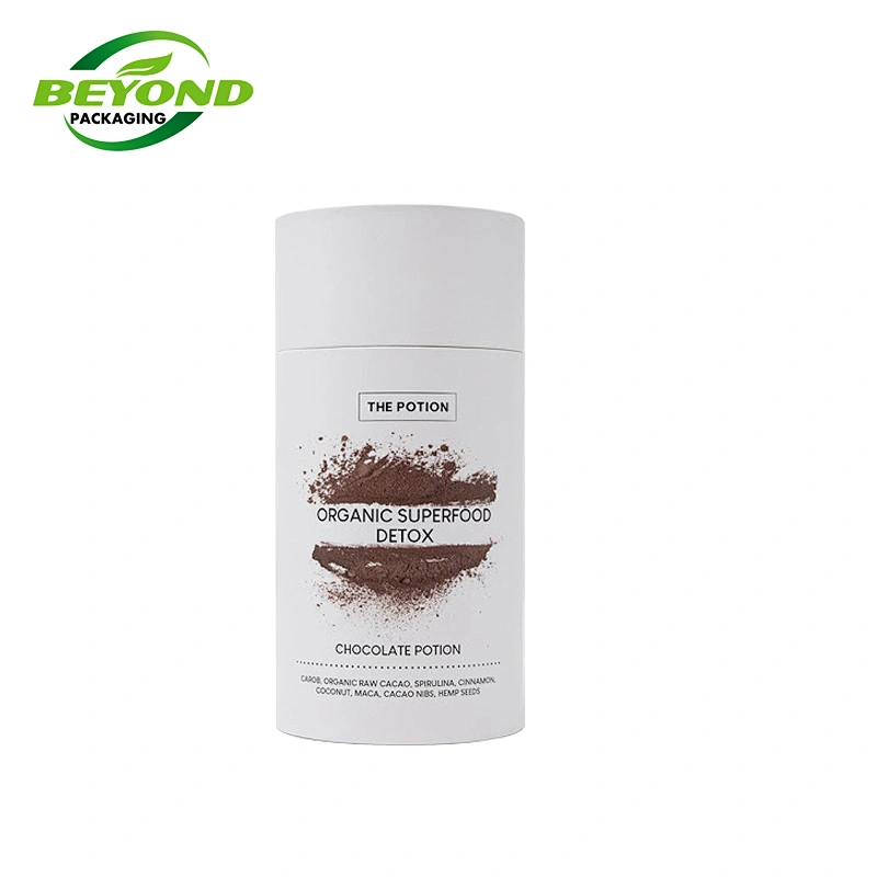 2021 New Customized circular boxes paper recycled loose Tea food packaging aluminium foil container packaging tube