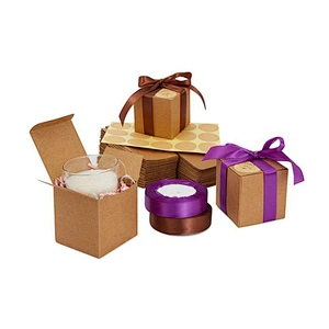 Custom Printing Kraft Card Paper Gift boxes Square Packaging Paper Storage Box