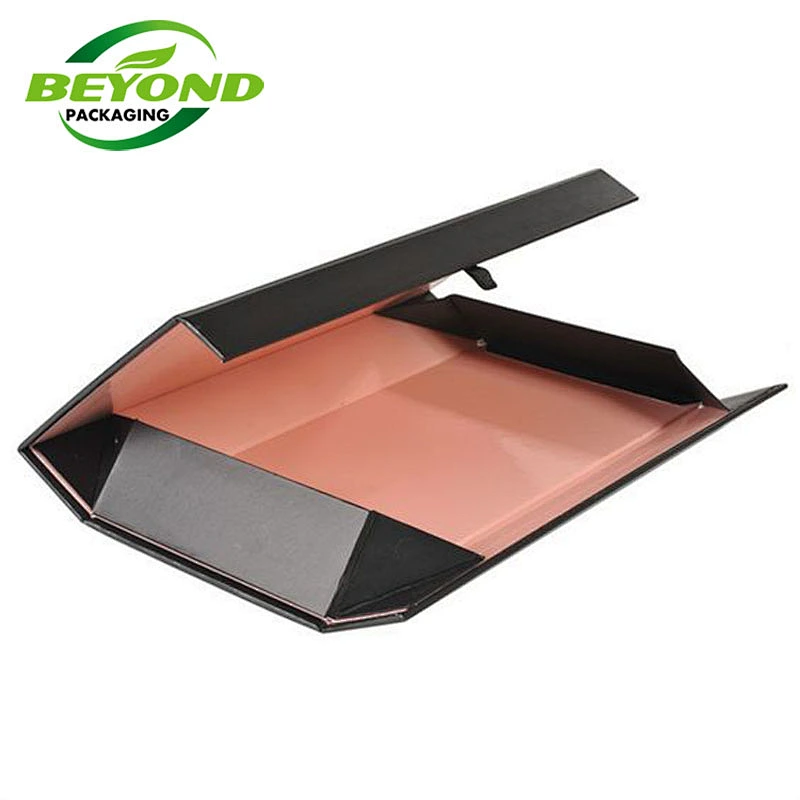Biodegradable Black Square Custom Size Design Card Paper Box For Cosmetics Food Gift Packaging