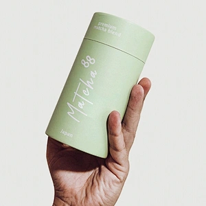 Air Tight Food Grade Cardboard Cylinder 100% Biodegradable Paper Tube with Aluminum Paper Insert For Tea Packaging