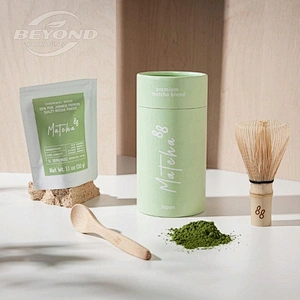 Air Tight Food Grade Cardboard Cylinder 100% Biodegradable Paper Tube with Aluminum Paper Insert For Tea Packaging
