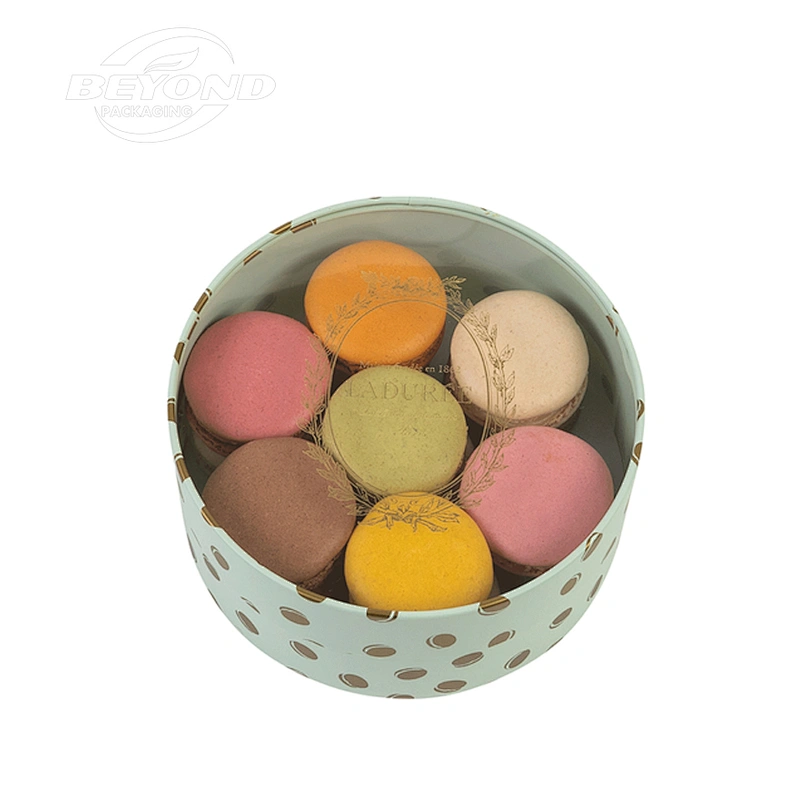 Eco Friendly Natural Kraft Paperboard Customized Printing Food Grade Gift Packaging Cookie Snack Chocolate Paper Tube Can