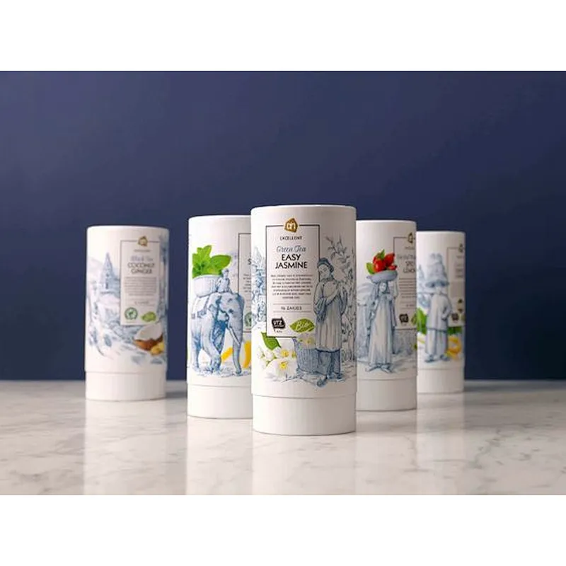 Custom printing round box tea coffee gift packaging cardboard box/cylindrical shape paper tea box