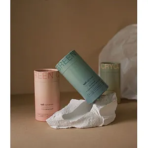 Eco Friendly Compostable Cylinder Cardboard Container Loose Leaf Tea Coffee Bean Kraft Paper Tube For Tea Packaging