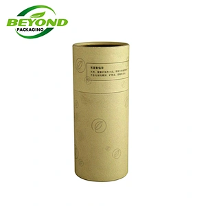 Custom Kraft Cardboard Cylinder Paper Tube Box Cylindrical Packaging fro Tea Eco-friendly  Biodegradable Recycled Packaging