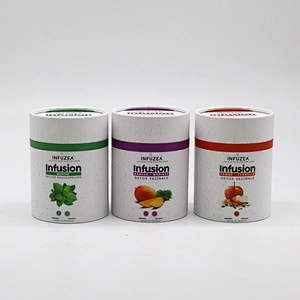 Customized Eco Biodegradable Cylinder Boxes Kraft Cardboard Food Grade Recyclable Paper Tubes Packaging For Coffee Tea
