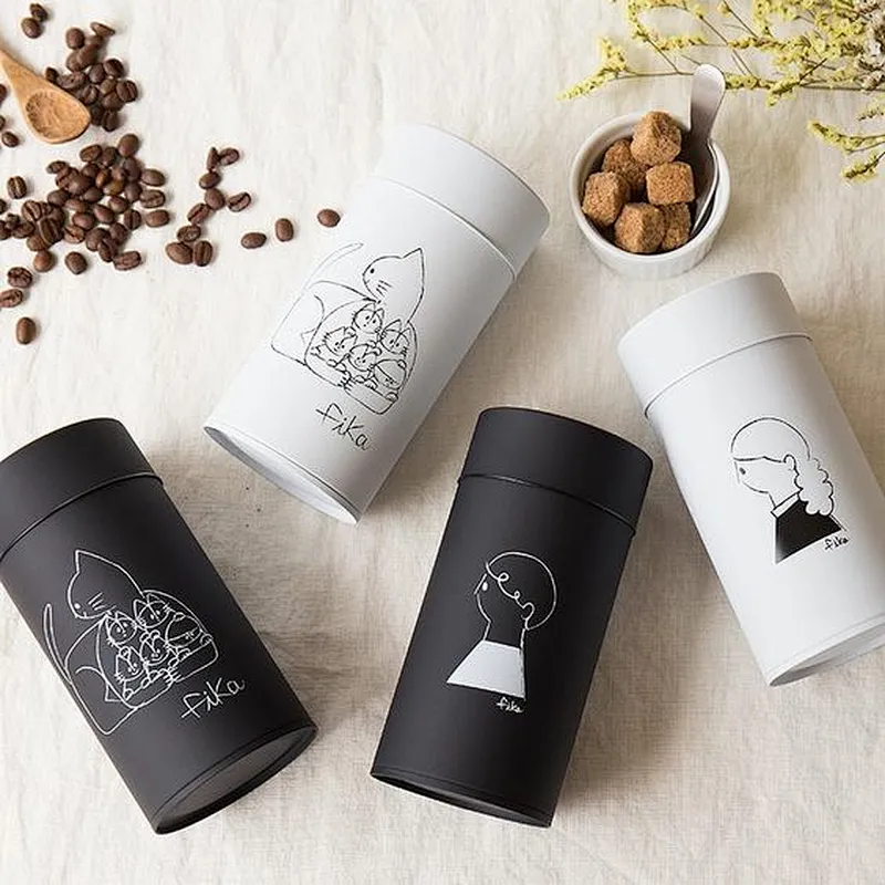 Customized Printed Creative Design Round Cylinder Eco Friendly Food Grade Kraft Paper Tube Packaging For Tea