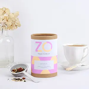 Custom Food Grade Free Loose Tea Cans Food Grade Cardboard Cylinder Empty Coffee Container Paper Tube Packaging Round Boxes