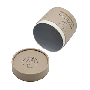 Recycled Round Cylinder Paper Tube Packaging Food Grade Airtight Easy Peel Off Paper Tube Packaging For Food Coffee Tea
