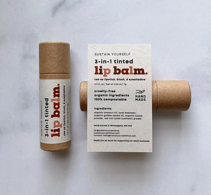 Biodegradable Food Grade Push Up Paper Tube Packaging For Lip Stick/Lip Balm With Wax Paper Inside With High Quality