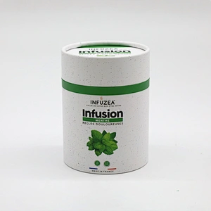 Customized Eco Biodegradable Cylinder Boxes Kraft Cardboard Food Grade Recyclable Paper Tubes Packaging For Coffee Tea