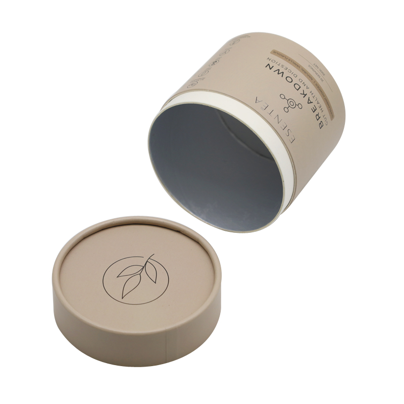 Eco Friendly Customized Size Round Container Coffee Bean/Chocolate Food Grade Aluminum Foil Paper Can Tube Tea Packaging