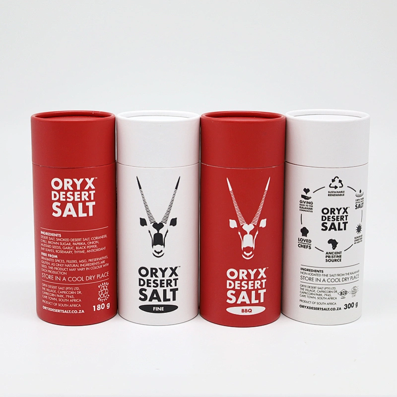 Customized Biodegradable Seasoning Powder Food Grade Kraft Paper Container With High Quality Paper Tube With Shaker