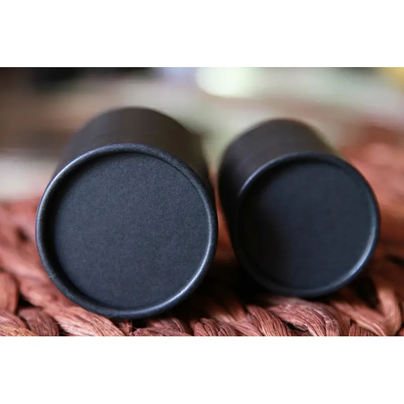 Eco Friendly High Quality Kraft Cardboard Container Paper Tube Packaging Black Food Grade Material for Coffee Bean