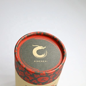 Food Grade Eco Friendly Round Paper Tube Packaging With Metal Lid Better Airtight Aluminum Foil Paper Inside For Food Tea