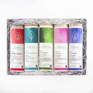 High quality round paper packaging unique herbal tea container safe paper tube food grade packaging box