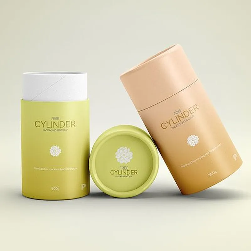 Customized Printed Creative Design Round Cylinder Eco Friendly Food Grade Kraft Paper Tube Packaging For Tea