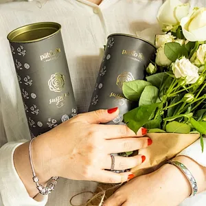 Custom Cardboard Cylinder Tube Packaging Food for Potato Chips Tube Coffee Bean Nuts Round Box Wholesale Cardboard Cylinder