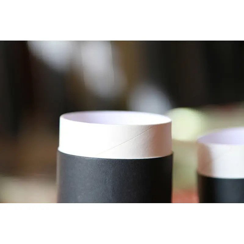 Eco Friendly High Quality Kraft Cardboard Container Paper Tube Packaging Black Food Grade Material for Coffee Bean
