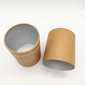 Custom Food Grade Cardboard Cylinder Sleeve Paper Tube Packaging Printing Design for Eco- friendly Tea Packaging