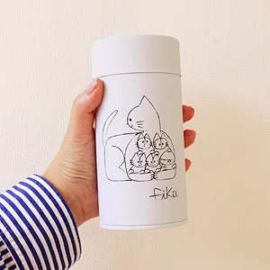 Customized Printed Food Grade Cardboard Cylinder Food Grade Packaging Round Shape Kraft Paper Tube For Tea Packaging