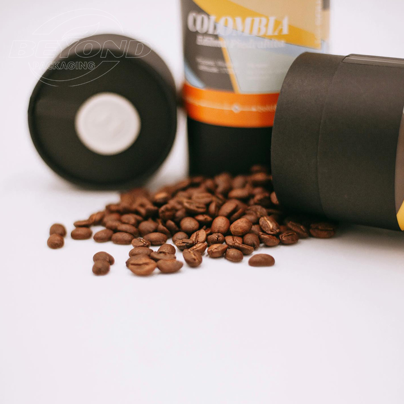 Eco Friendly Round Packaging Food Grade Containers Cylinder Packaging Can Food Boxes Paper Tube For Tea Coffee Tee Wine