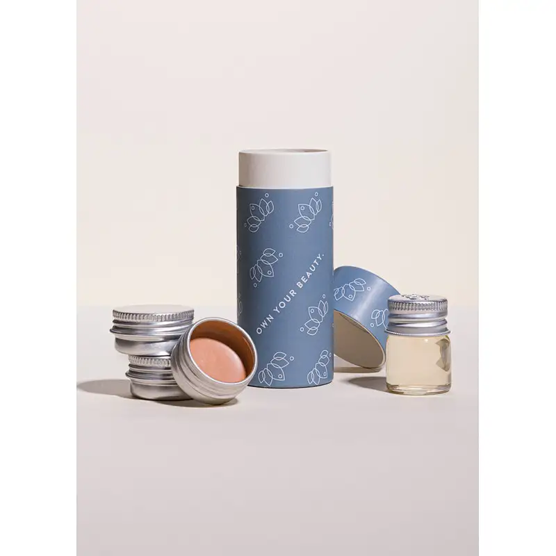 Biodegradable Low MOQ Luxury Eco Friendly Paper Towel Tubes Custom Round Tea Food Tube Packaging Boxes Foundation Stick Tube Box
