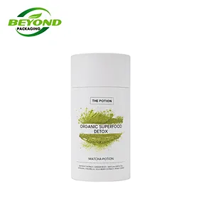 Eco friendly Biodegradable Cylindrical Custom Printing Logo Design Kraft Paper Tea Packaging For Dry Fruit Tea