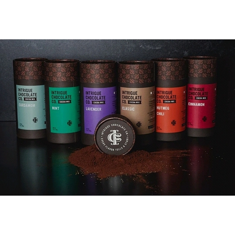 Custom Design Luxury High Quality Recycle Paper Tube Packaging Eco Friendly Food Grade Paper Packing For Coffee Powder