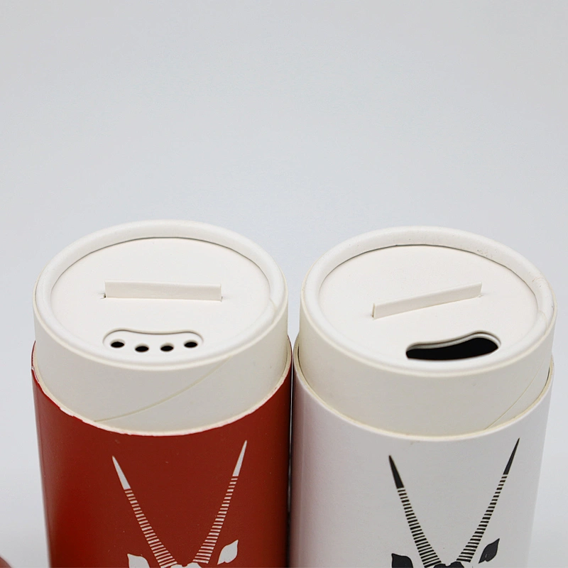 Customized Biodegradable Seasoning Powder Food Grade Kraft Paper Container With High Quality Paper Tube With Shaker