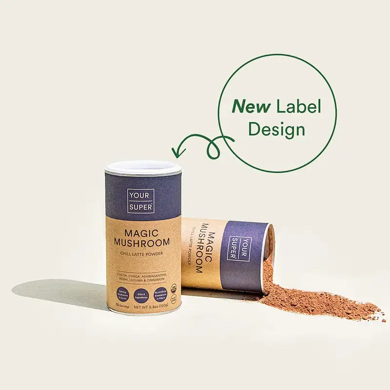 Food Grade Cylinder With Aluminum Foil Inside Eco Friendly Paper Tube For Protein Powder Packaging Box With Plastic lid
