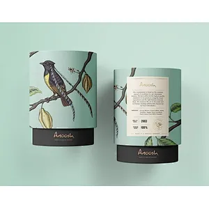 Eco Friendly High Quality Creative Round Kraft Paper Tube Customized Printed Biodegradable Cylinder Food Packaging