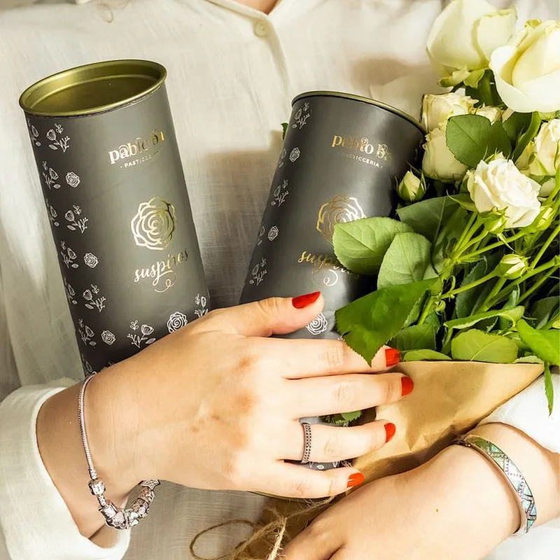High Quality Biodegradable Customized Eco Friendly Kraft Paper Packaging Tube Tea Cans With Metal Lid Packaging