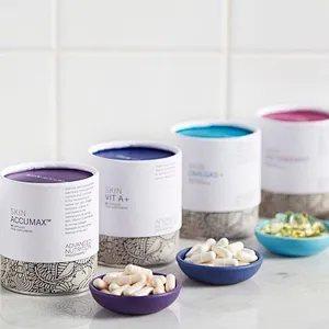 Eco Friendly High Quality Creative Round Kraft Paper Tube Customized Printed Biodegradable Cylinder Food Packaging