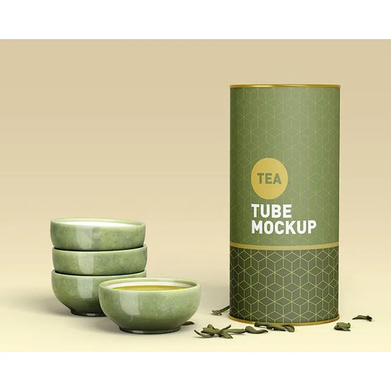 Wholesale Eco Friendly Biodegradable Food Grade Tea Cylinder Packaging Customized Design Kraft Paper Tube Packaging