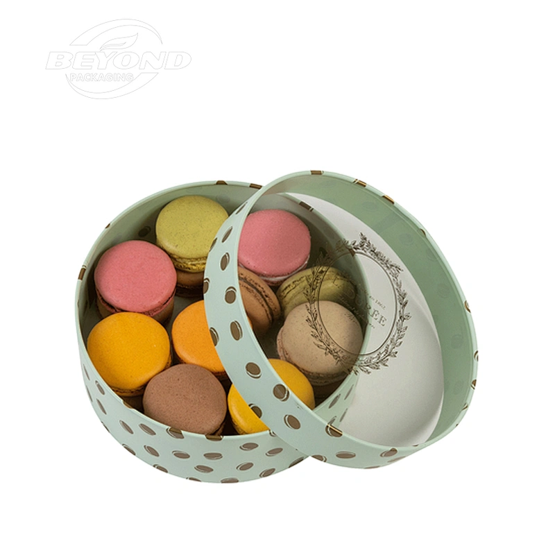 Custom Wholesale Chocolate Boxes Cardboard Round Kraft Paper Round Tube with Window Box Eco-friendly Gift packaging with insert