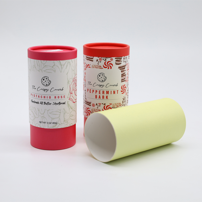 High Quality Eco Friendly Custom Printing Round Cylinder Paper Tube Packaging Good Grade Material For 50g Loose Tea