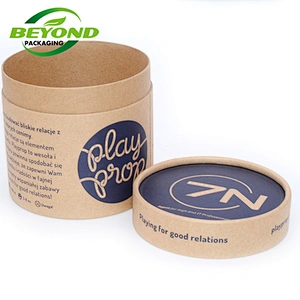 High Quality Tea Packaging Custom Round Paper Tube Bio Friendly Cardboard With Lid Bottle Cylinder Tea Box Tube Packaging