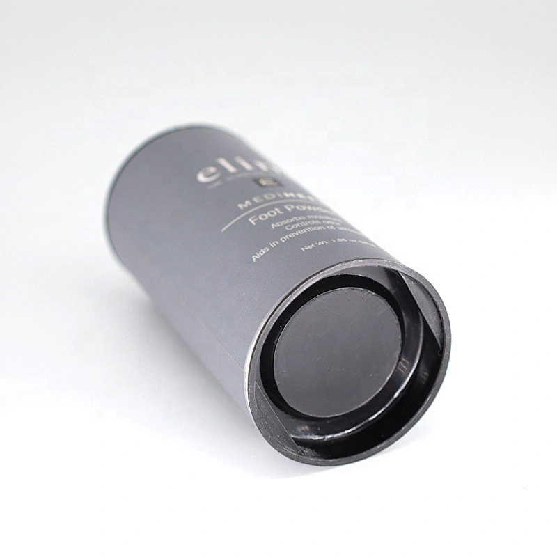 Custom made eco recycled cylinder cardboard shaker kraft paper tube spice salt packaging with plastic sifter for powder