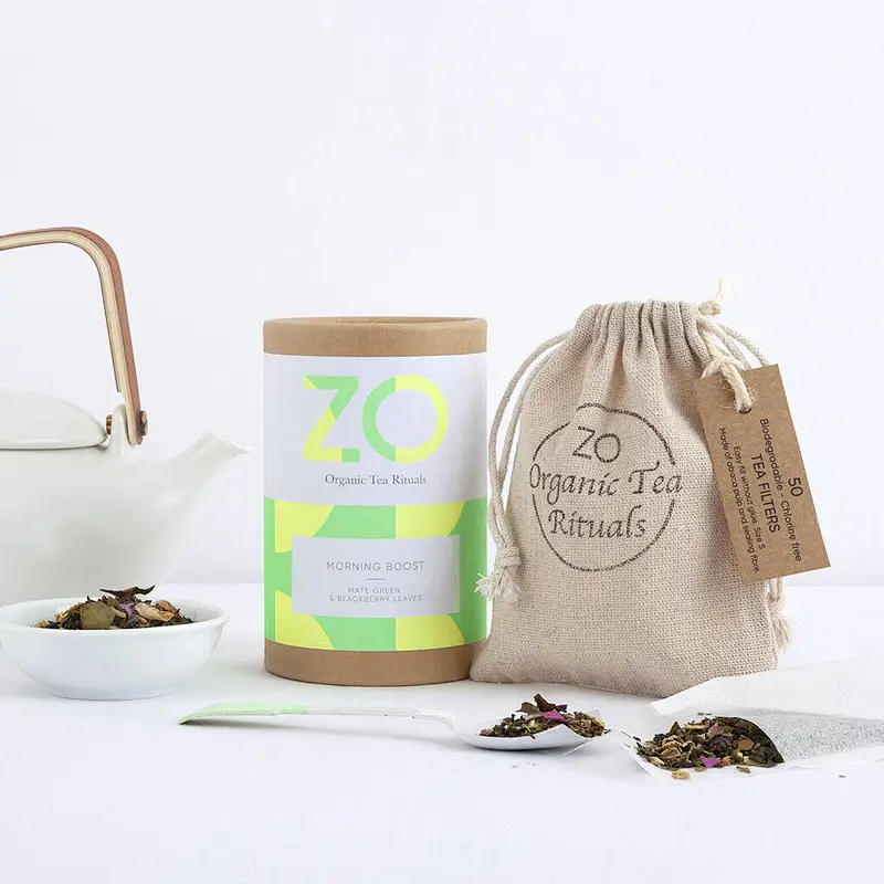 Custom Round Cylinder Cardboard kraft Paper Tubes Eco-friendly Recycled  Packaging Box Packaging Cylinder Tube Box for tea