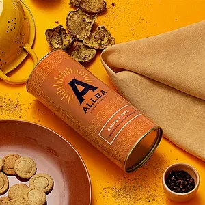 Custom Cardboard Cylinder Tube Packaging Food for Potato Chips Tube Coffee Bean Nuts Round Box Wholesale Cardboard Cylinder