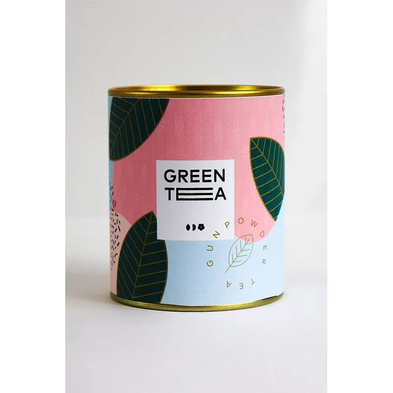 High Quality Biodegradable Customized Eco Friendly Kraft Paper Packaging Tube Tea Cans With Metal Lid Packaging