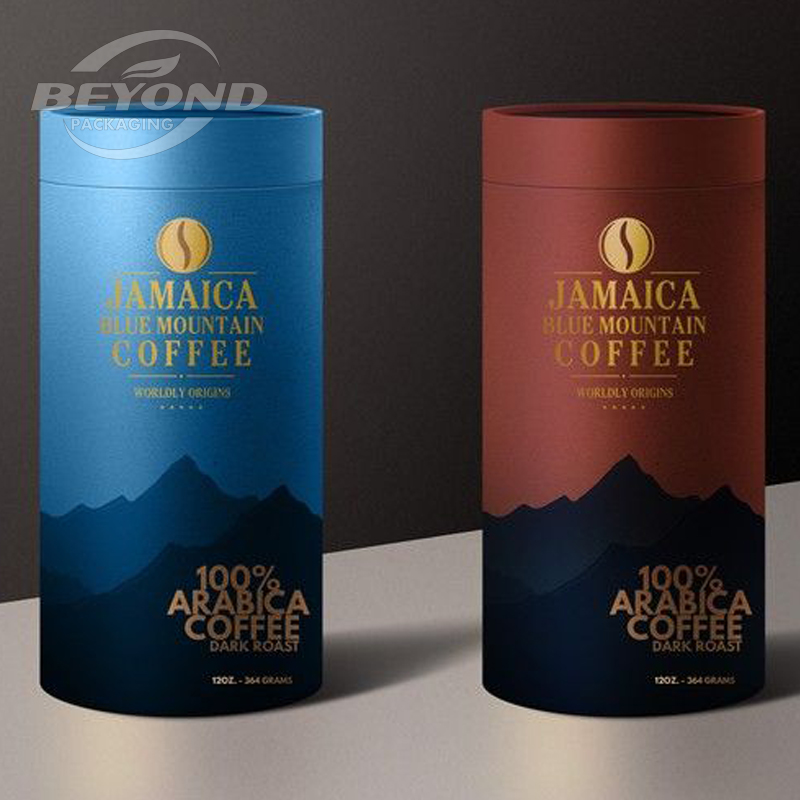 Empty Kraft Custom Confezioni Cilindro Personalizzato Loose Tea Coffee Kraft Paper Tube Cylinder  Packaging Box Food Grade