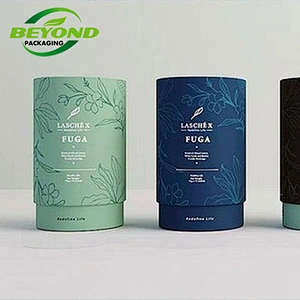 Eco- Friendly Recycled Food Grade Cardboard Packaging Box for Tea Sleeve Paper Round Cylinder Kraft Tubes