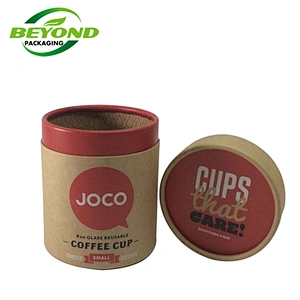 Custom Kraft Cardboard Cylinder Paper Tube Box Cylindrical Packaging fro Tea Eco-friendly  Biodegradable Recycled Packaging