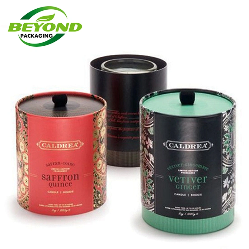 Eco- Friendly Recycled Food Grade Cardboard Packaging Box for Tea Sleeve Paper Round Cylinder Kraft Tubes